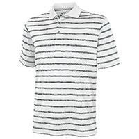 Textured stripe polo