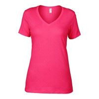 Anvil women's sheer v-neck tee