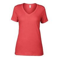 Anvil women's sheer v-neck tee