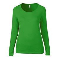 Anvil women's long sleeve sheer scoop tee