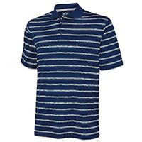 Textured stripe polo