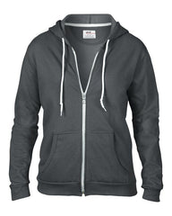 Anvil women's full zip hooded sweatshirt