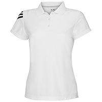 Women's corporate 3 stripe polo