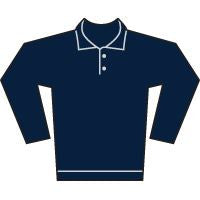 Men's classic fit long sleeved polo