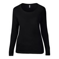 Anvil women's long sleeve sheer scoop tee