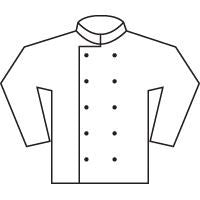 Chef's kit jacket with press stud (DD16)