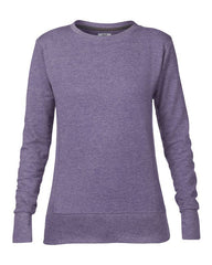 Anvil women's mid-scoop French terry sweatshirt