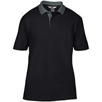 Anvil adult double piqué polo