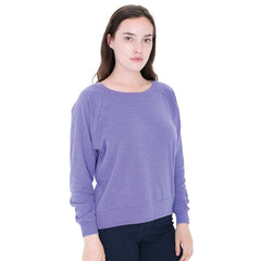 Tri-blend rib lightweight raglan pullover (BR394)