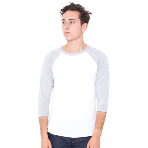 Poly/cotton ¾ sleeve raglan shirt (BB453)