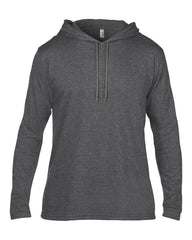 Anvil adult fashion basic long sleeve hooded tee