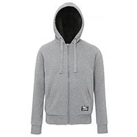 Sherpa fleece lined zip hoodie