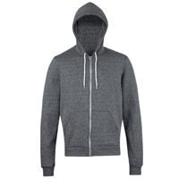 Salt and pepper zip hoodie (MT497)