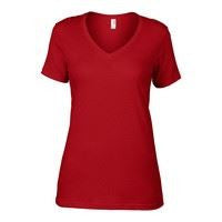 Anvil women's sheer v-neck tee