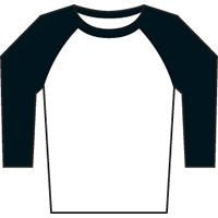 Poly/cotton ¾ sleeve raglan shirt (BB453)