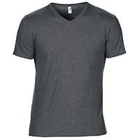 Anvil adult tri-blend v-neck tee