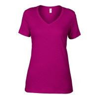 Anvil women's sheer v-neck tee