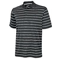 Textured stripe polo