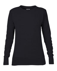 Anvil women's mid-scoop French terry sweatshirt