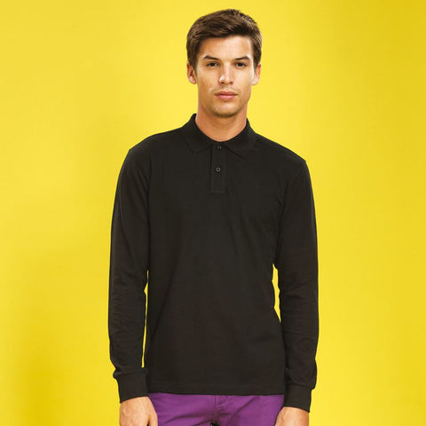 Men's classic fit long sleeved polo