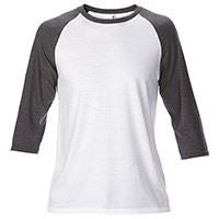 Anvil adult tri-blend ¾ sleeve raglan tee