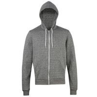 Salt and pepper zip hoodie (MT497)