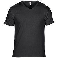 Anvil featherweight v-neck tee