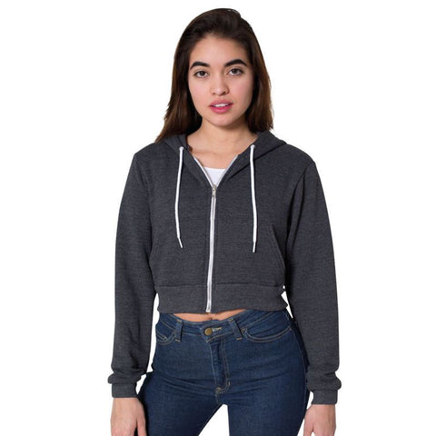 Flex fleece crop hoodie (F397)