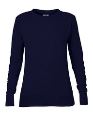 Anvil women's mid-scoop French terry sweatshirt