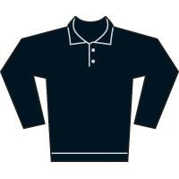 Men's classic fit long sleeved polo