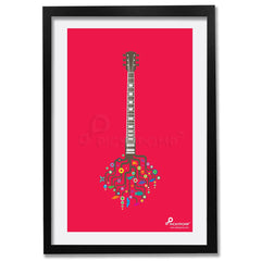 Artistic Guitar in Pink BG