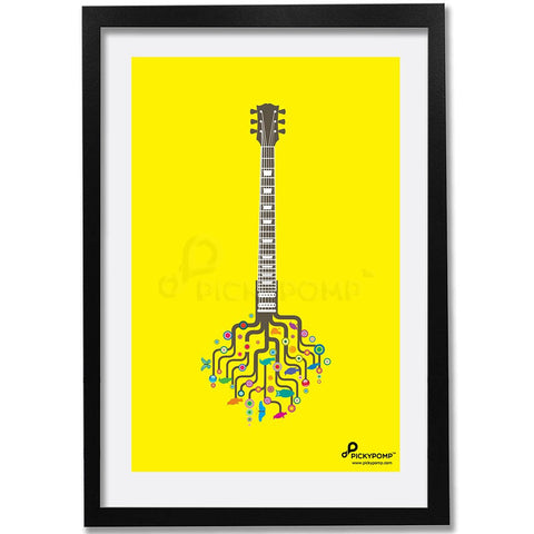 Artistic Guitar in Yellow BG