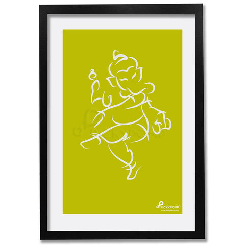 Lord Ganesha in Fluorescent BG