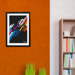 Colorful Lines in Black BG