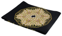 Winter Arabisque Black And Gold Runner