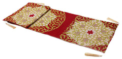 Winter Arabisque Red Flower Runner