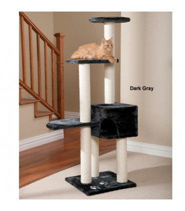 Trixie Alicante Scratching Cat Tree Dark Grey Height 4.6 feet