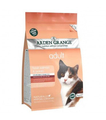 Arden Grange Adult Cat Fresh Salmon & Potato Cat Food 2 kg