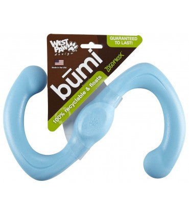 West Paw Design Zogoflex Bumi Dog Toy Small Aqua Blue