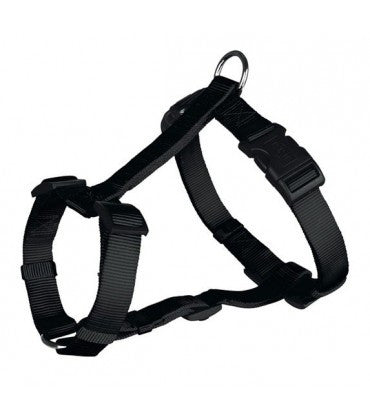 Trixie Classic Dog H-Harness L–XL: 30" - 39"/25 mm Black