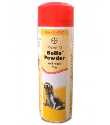 Bayer Bolfo Powder, Anti Tick and Fleas Powder 75 g