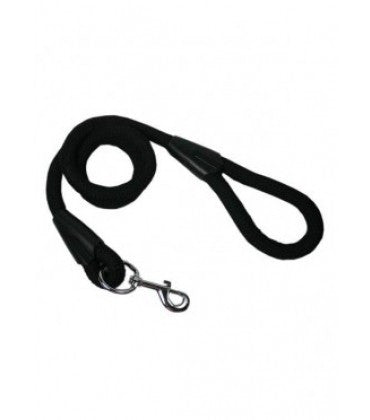 HUFT Black Braided Cord Dog Leash- 12mm