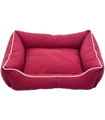 Dog Gone Smart Lounger Dog Bed 26" x 24" Red S-M