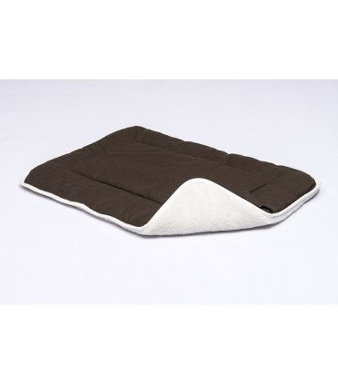 Dog Gone Smart Dog Crate Pad with Sherpa Top 21"x30" Espresso M