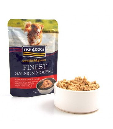 Fish4Dogs Finest Salmon Mousse Dog Food 100 g