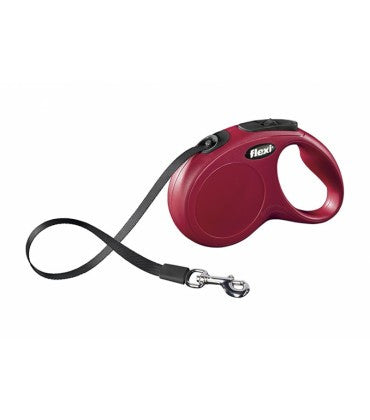 Flexi New Classic S Tape 5m Red Retractable Dog Leash