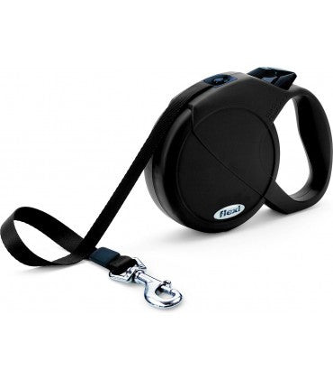 Flexi Fun M Tape 5m Black Retractable Dog Leash