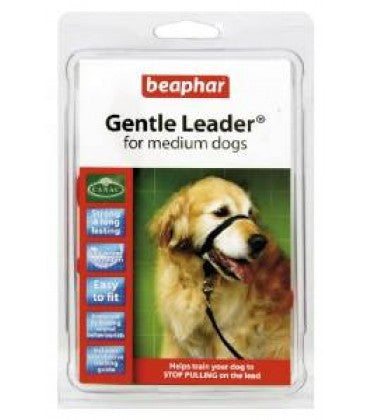 Beaphar Gentle Leader Dog Leash S-M Black