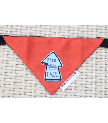 HUFT Feed this face Dog Bandana-S