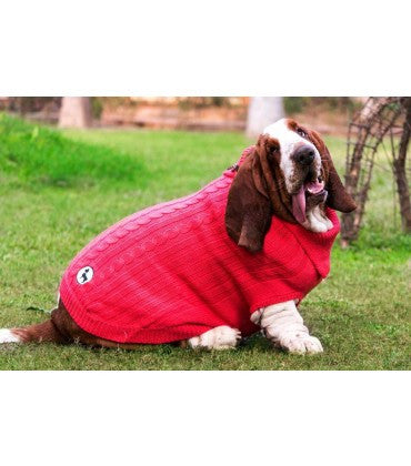 HUFT Woolies: Dog Sweater-Red-2XL